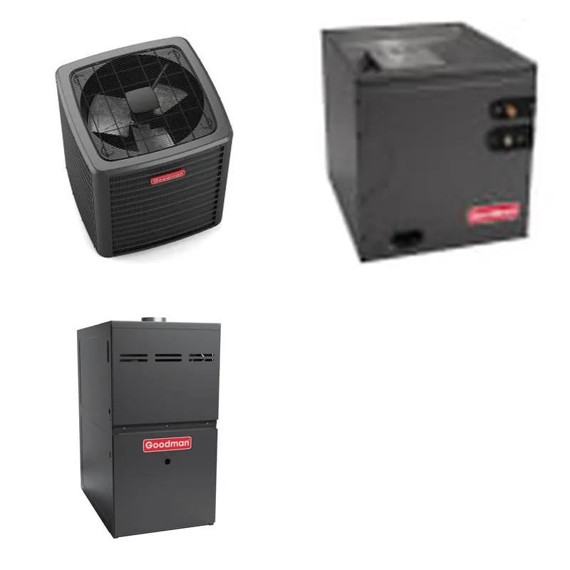 GOODMAN GLXS5BA4810+CAPTA6030D3+GR9S921005CN - 4 Ton Ducted Air Conditioner & Gas Furnace System - R-32