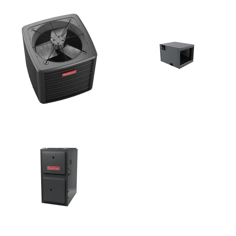 GOODMAN GLZS5BA3010+CHPTA3026C3+GR9S920805CN - 30K BTU Ducted Heat Pump System - R-32