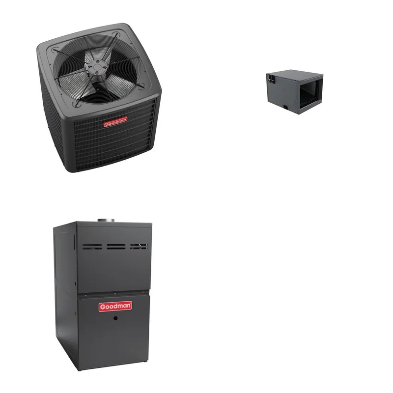 GOODMAN GLZS5BA3610+CHPTA3630C3+GR9S960805CN - 36K BTU Ducted Heat Pump System - R-32