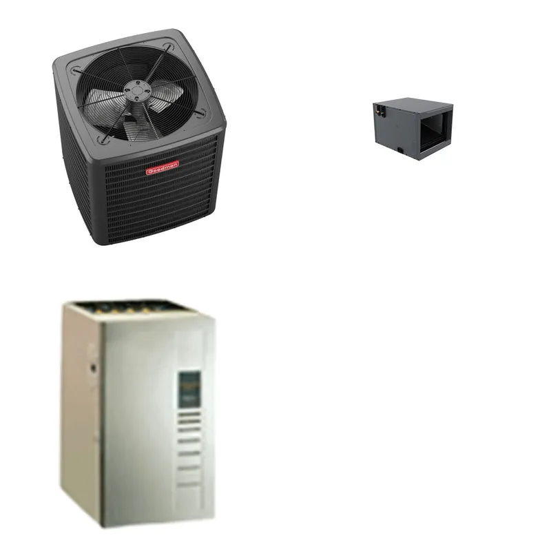 GOODMAN GLXS5BA3010+CHPTA3630C3+GR9S960603BU - 2.5 Ton Ducted Air Conditioner & Gas Furnace System - R-32