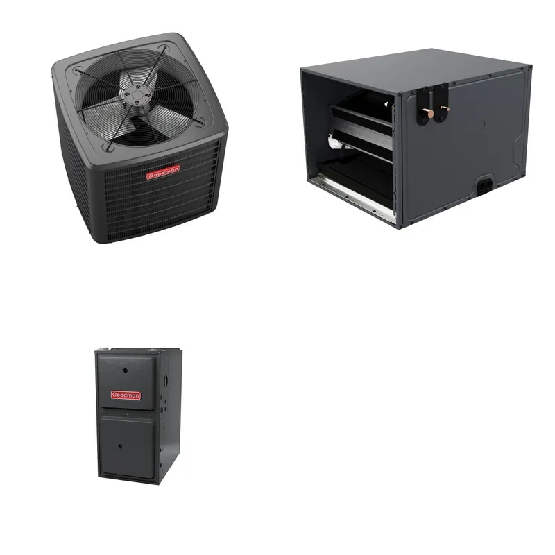 GOODMAN GLZS5BA4210+CHPTA4230C3+GR9S920805CN - 42K BTU Ducted Heat Pump System - R-32