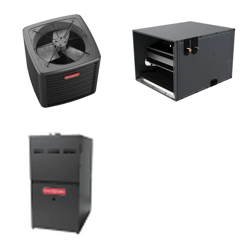 GOODMAN GLZS5BA3610+CHPTA4230C3+GR9S800804BN - 36K BTU Ducted Heat Pump System - R-32