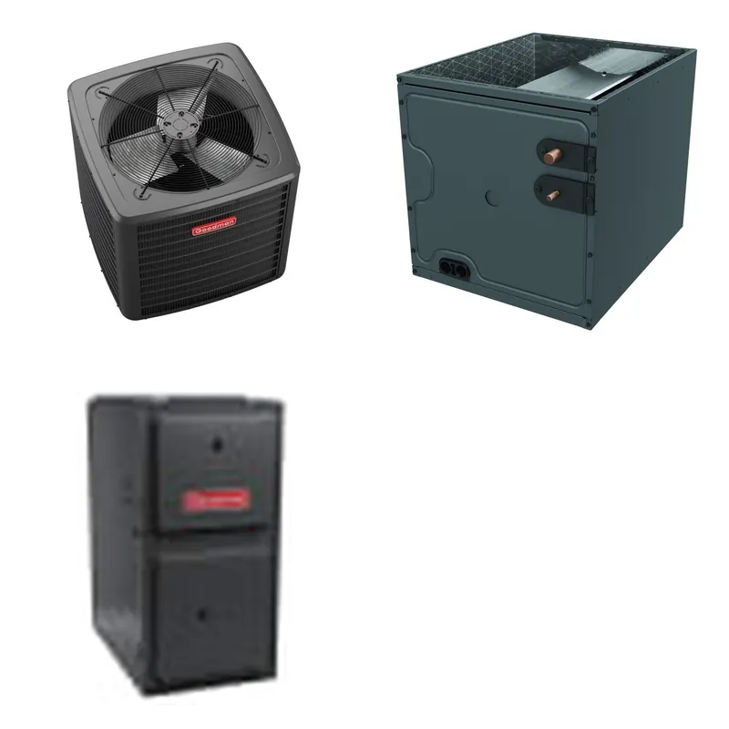 GOODMAN GLZS5BA3610+CAPTA4230C3+GR9S920603BN - 36K BTU Ducted Heat Pump System - R-32