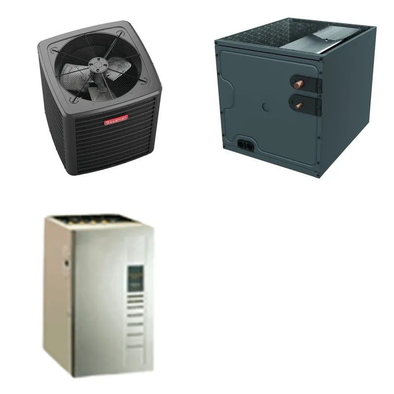 GOODMAN GLXS4BA2410+CAPTA3022A3+GR9S960603BU - 2 Ton Ducted Air Conditioner & Gas Furnace System - R-32