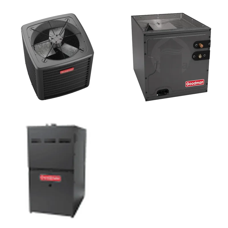 GOODMAN GLZS5BA3610+CAPTA4230D3+GR9S800804BN - 36K BTU Ducted Heat Pump System - R-32