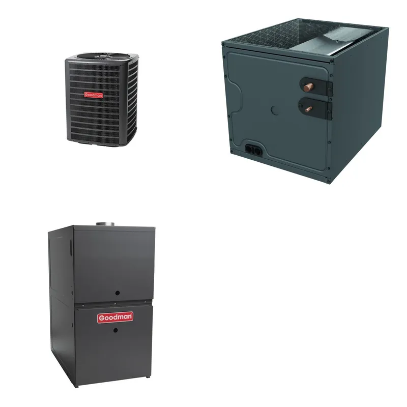 GOODMAN GLZS5BA2410+CAPTA2422A3+GR9S800403AU - 24K BTU Ducted Heat Pump System - R-32