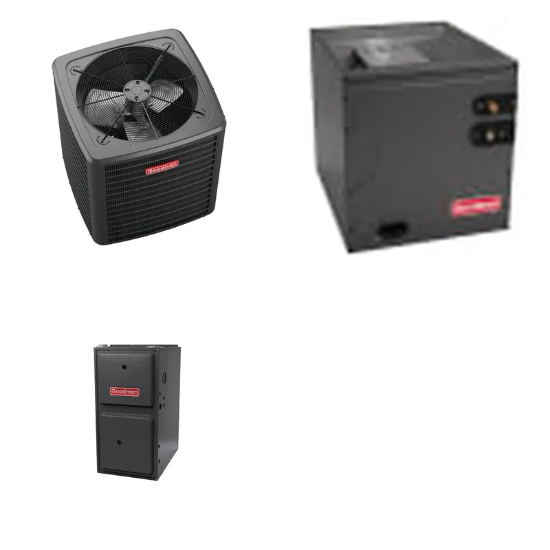 GOODMAN GLXS4BA4810+CAPTA6030D3+GR9S920805CN - 4 Ton Ducted Air Conditioner & Gas Furnace System - R-32