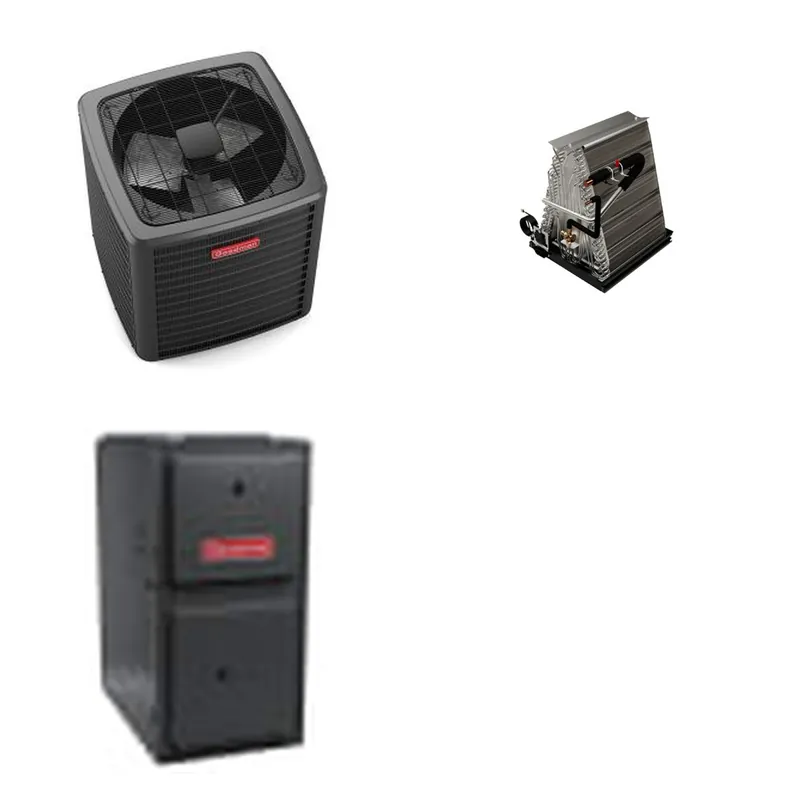 GOODMAN GLXS5BA4810+CAUTA6030D3+GR9S961005CN - 4 Ton Ducted Air Conditioner & Gas Furnace System - R-32