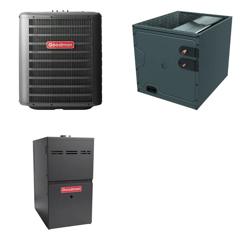 GOODMAN GLZS4BA3610+CAPTA3626C3+GR9S921005CN - 36K BTU Ducted Heat Pump System - R-32