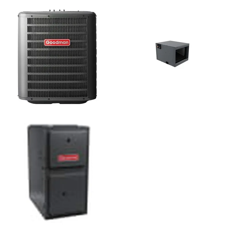 GOODMAN GLZS4BA3010+CHPTA3026B3+GR9S960804CN - 30K BTU Ducted Heat Pump System - R-32