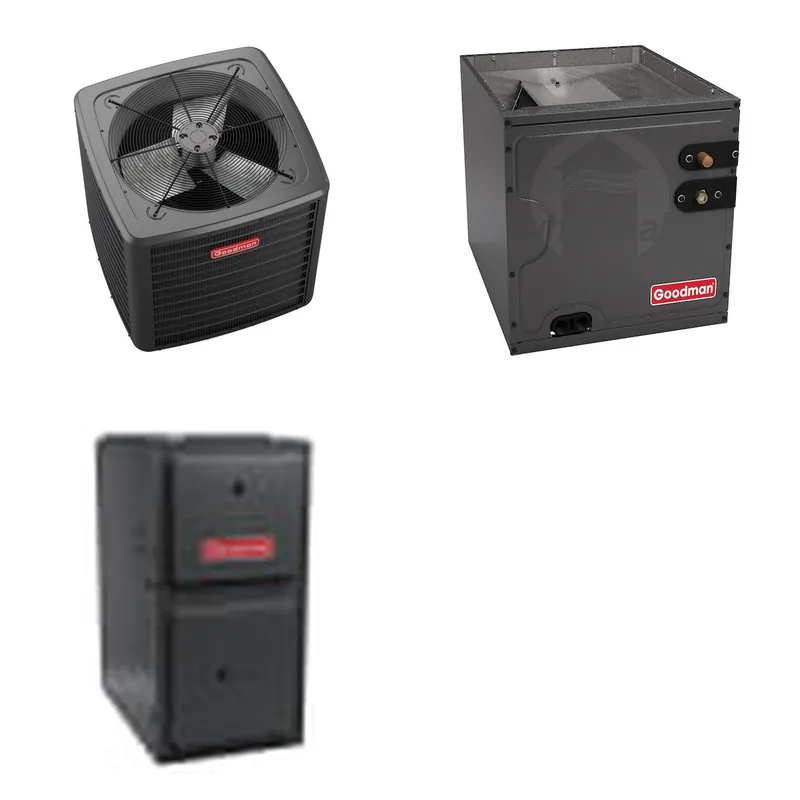 GOODMAN GLZS5BA3010+CAPTA3026C3+GR9S960804CN - 30K BTU Ducted Heat Pump System - R-32