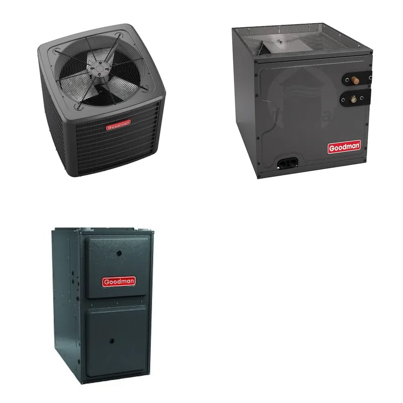 GOODMAN GLZS5BA1810+CAPTA3022C3+GR9S960403BU - 18K BTU Ducted Heat Pump System - R-32