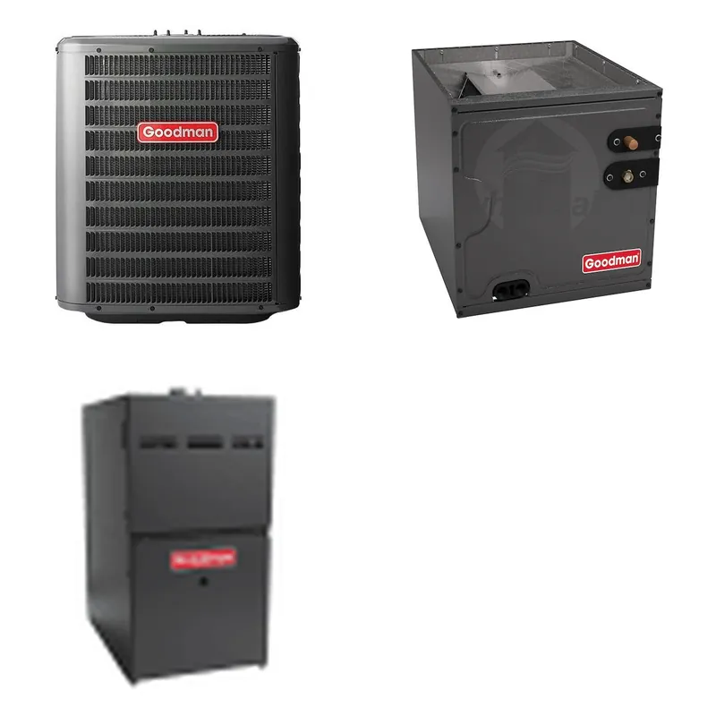 GOODMAN GLZS4BA3010+CAPTA3026C3+GR9S800604BN - 30K BTU Ducted Heat Pump System - R-32