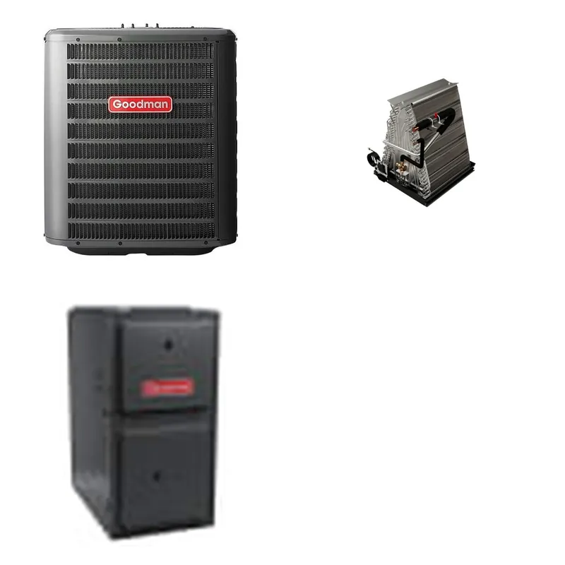 GOODMAN GLZS4BA2410+CAUTA3026B3+GR9S920803BN - 24K BTU Ducted Heat Pump System - R-32