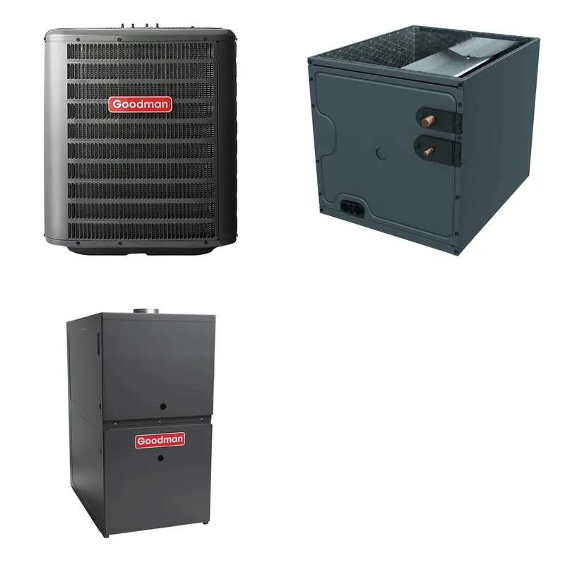 GOODMAN GLZS4BA2410+CAPTA3022B3+GR9S800603AU - 24K BTU Ducted Heat Pump System - R-32