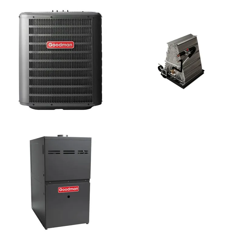GOODMAN GLZS4BA3010+CAUTA3026B3+GR9S800805CU - 30K BTU Ducted Heat Pump System - R-32