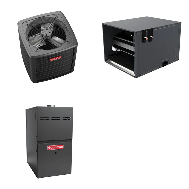 GOODMAN GLZS5BA3610+CHPTA4230C3+GR9S800804CN - 36K BTU Ducted Heat Pump System - R-32