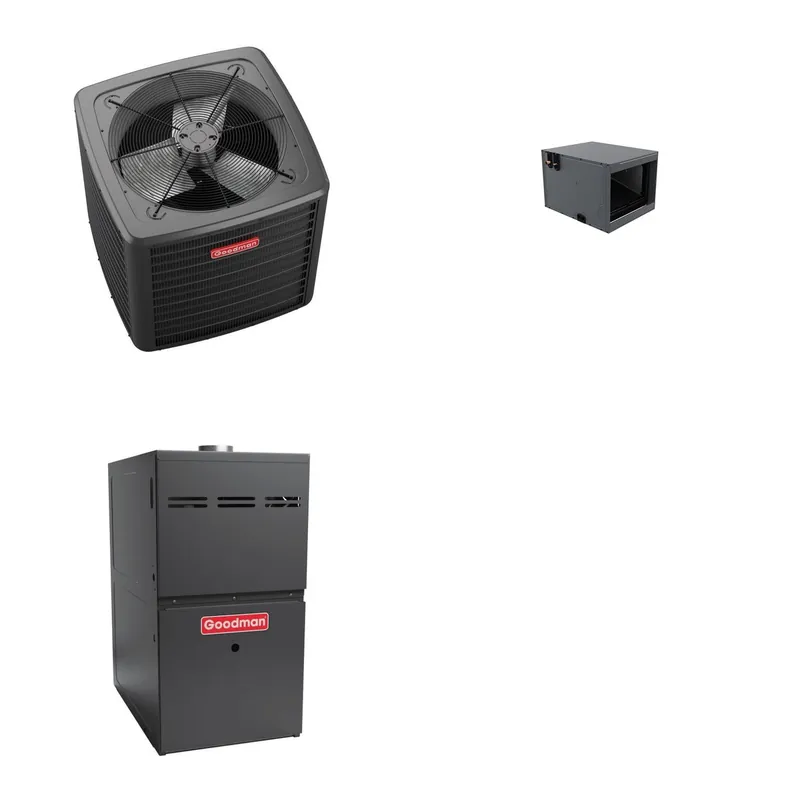 GOODMAN GLZS5BA3010+CHPTA3026C3+GR9S921004CN - 30K BTU Ducted Heat Pump System - R-32