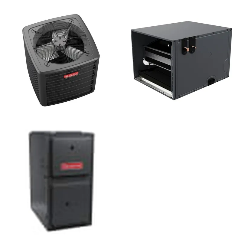 GOODMAN GLZS5BA3610+CHPTA4230C3+GR9S920603BN - 36K BTU Ducted Heat Pump System - R-32