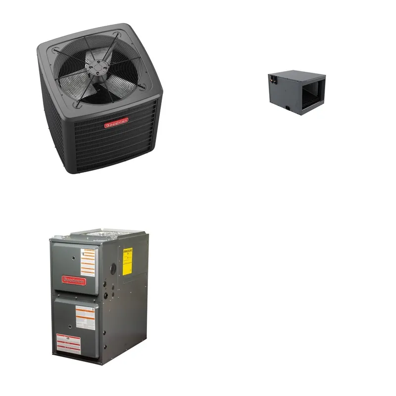 GOODMAN GLZS5BA3610+CHPTA3630C3+GR9S960803BN - 36K BTU Ducted Heat Pump System - R-32