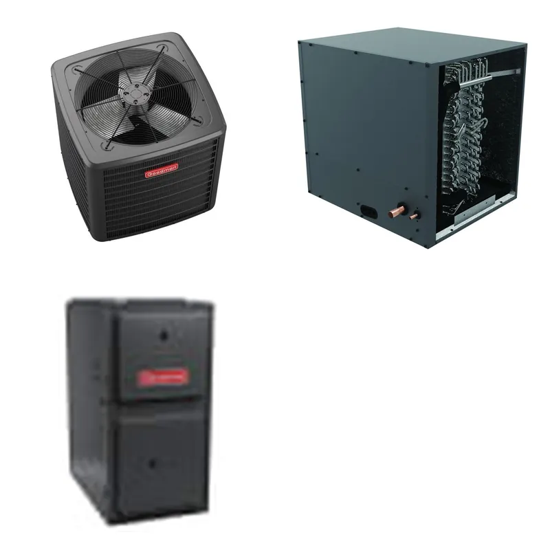 GOODMAN GLZS5BA3610+CHPTA3630B3+GR9S920804CN - 36K BTU Ducted Heat Pump System - R-32