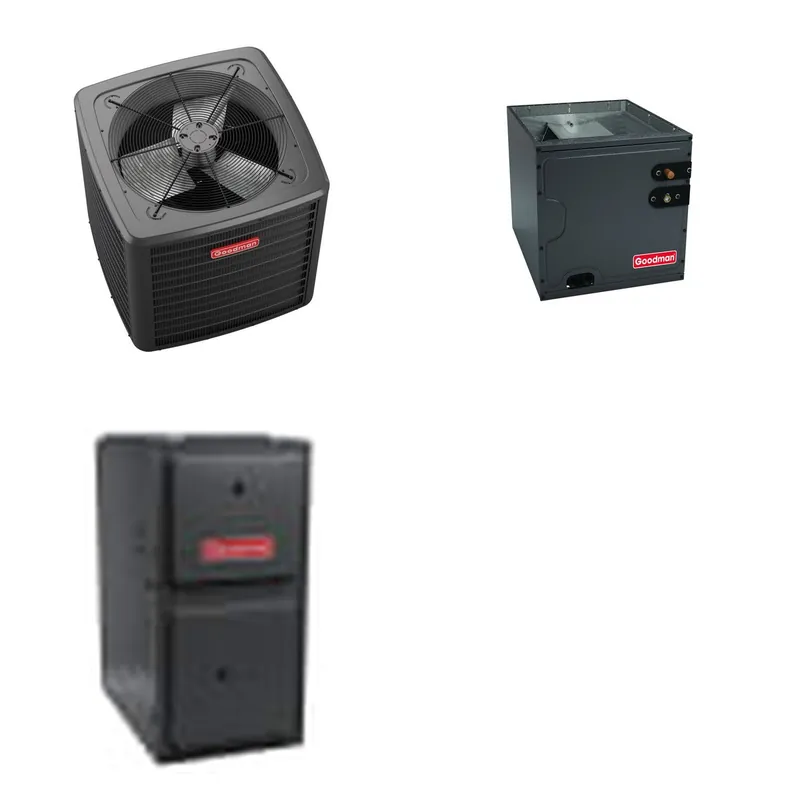GOODMAN GLZS5BA3610+CAUTA3626B3+GR9S920804CN - 36K BTU Ducted Heat Pump System - R-32