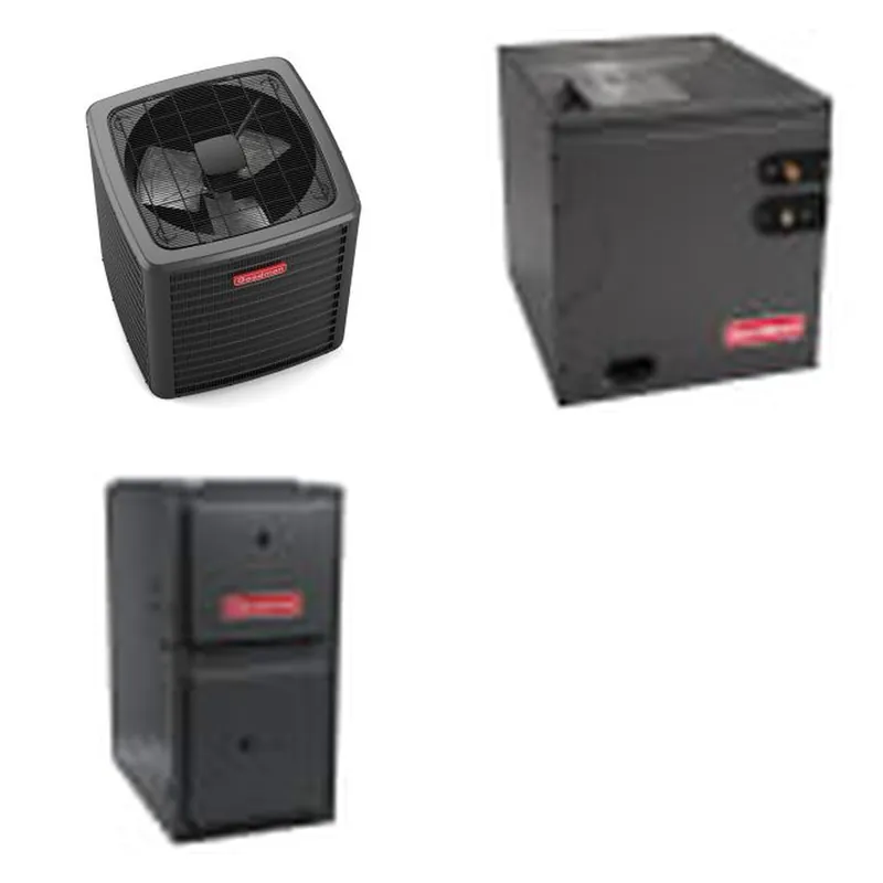 GOODMAN GLXS5BA4810+CAPTA6030D3+GR9S921205DN - 4 Ton Ducted Air Conditioner & Gas Furnace System - R-32