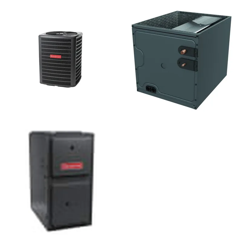 GOODMAN GLZS5BA2410+CAPTA3626B3+GR9S920603BN - 24K BTU Ducted Heat Pump System - R-32