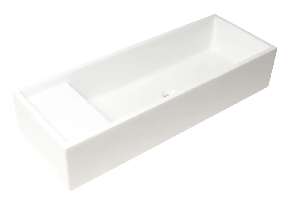 Alfi AB39TR Above Mount Fireclay Bathroom Trough Sink
