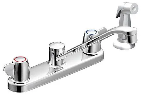 CLEVELAND FAUCETS 40613 Two-Handle Kitchen Faucet with Spray