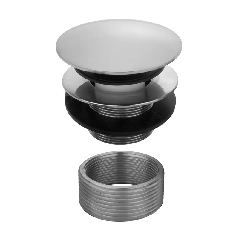 Jaclo 530-WH Round Top Toe Control Tub Drain