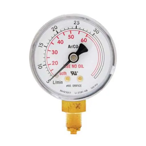 HARRIS 9006253 Gauge 2 inches 60 CFH 30 LPM 1/8 NPT