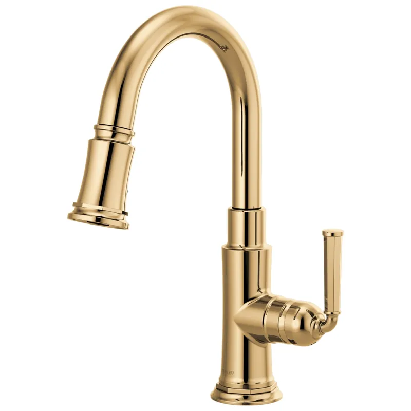 Brizo 63974LF-PG Rook Single Handle Pull Down Bar Faucet