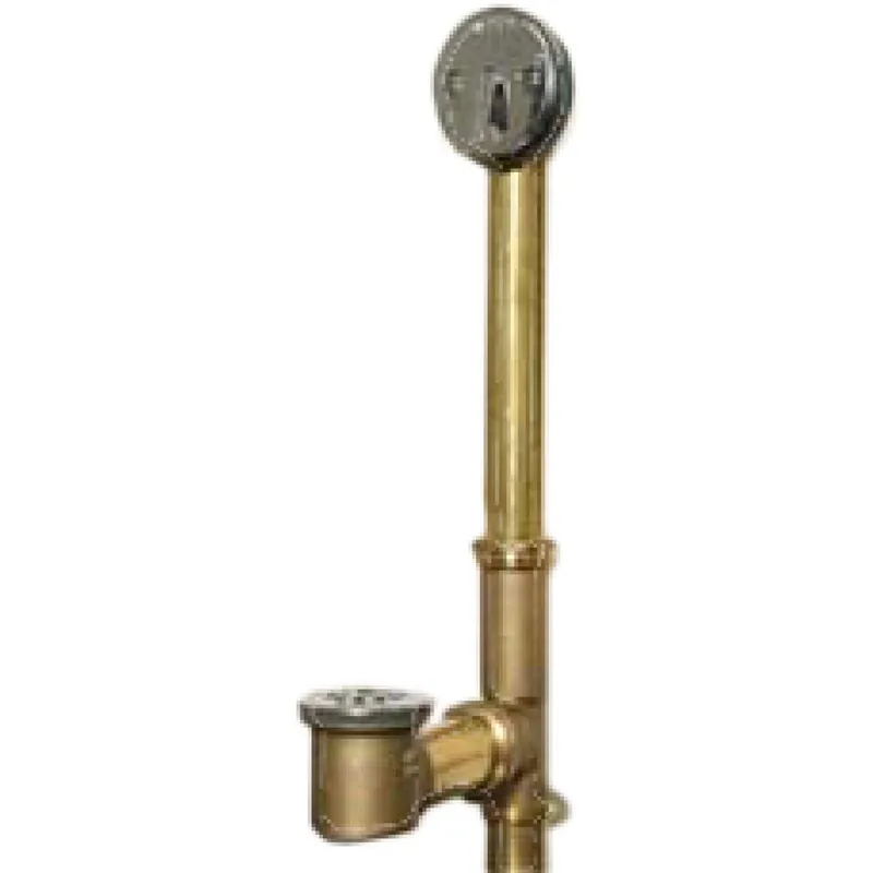 Watco 501-TS-BRS-CP Tubular Brass Turnstyle Bath Waste Assembly
