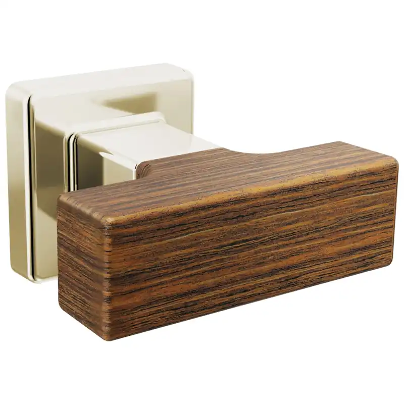 Brizo 699222-PNTK Frank Lloyd Wright Drawer Knob in Polished Nickel Wood