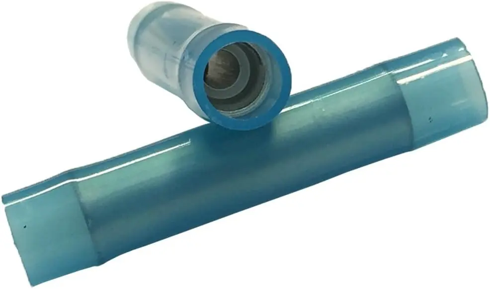 Calterm 65507 Anti-Vibration Butt Splice Terminals 16-14 Gauge Wire 10 Pk.