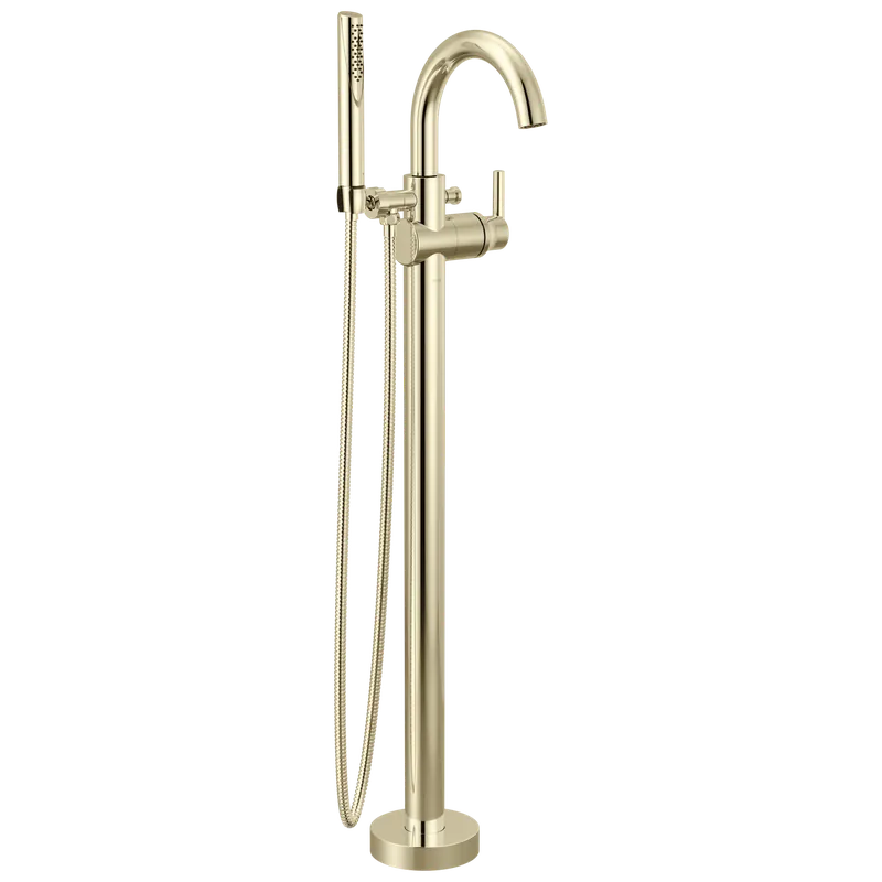 Delta T4759-PNFL Trinsic Floor Mount Tub Filler Trim with Hand Shower