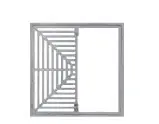 SIOUX 861-52I Open Half Grate Cast Iron For 12 Inches Floor Sink