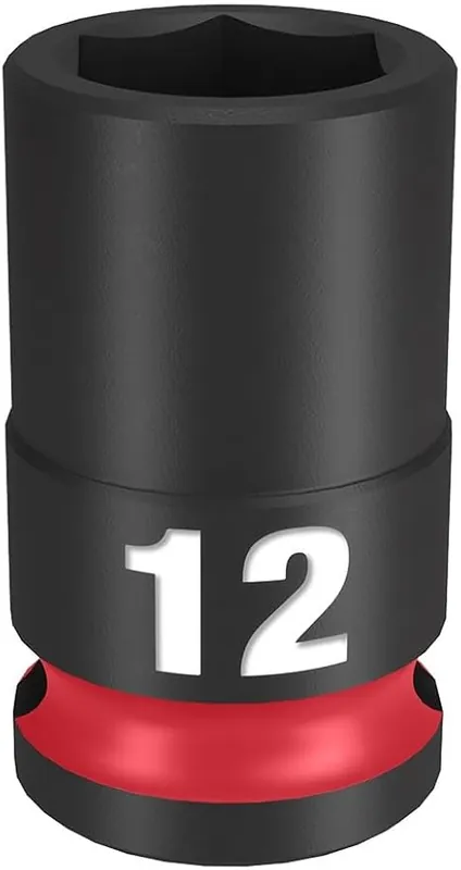 Milwaukee 49-66-6136 Shockwave Impact Duty 3/8 inch Drive 12MM Standard 6 Point Socket