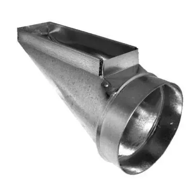 Gray Metal Products 28R6126 Center End Register Boot 6 inches X 12 inches X 6 inches Replacement MPN