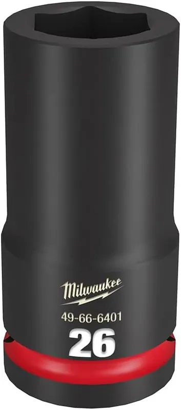 MILWAUKEE 49-66-6401 Shockwave Impact Duty 3/4 inches Drive Deep Socket 26MM