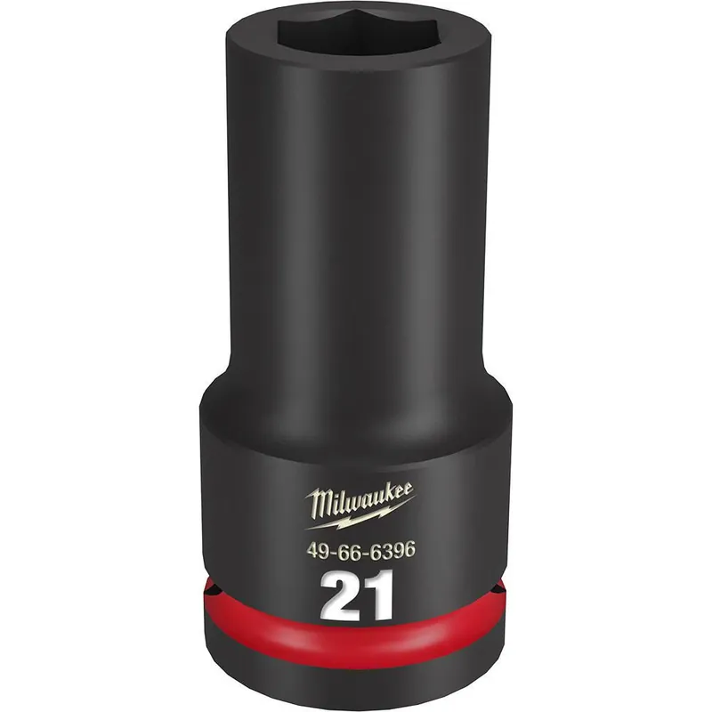 Milwaukee 49-66-6396 Shockwave Impact Duty 3/4 Inch Drive 21MM Deep Socket