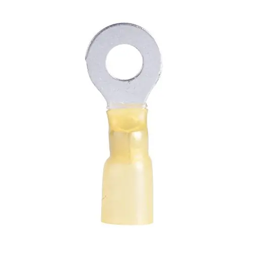Calterm 65724 Heat-Shrink Ring Terminal 12-10 Gauge Wire 7 Pk.