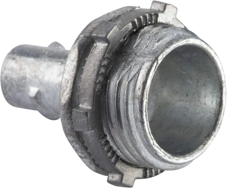 HALEX 04405B Flexible Metal Conduit Screw-In Connectors 50 Per Pack