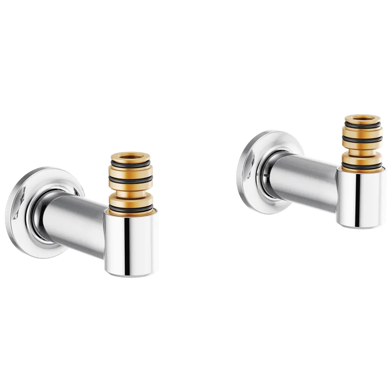 Delta T71764-PC Brizo Kintsu Wall Mount Tub Filler Unions