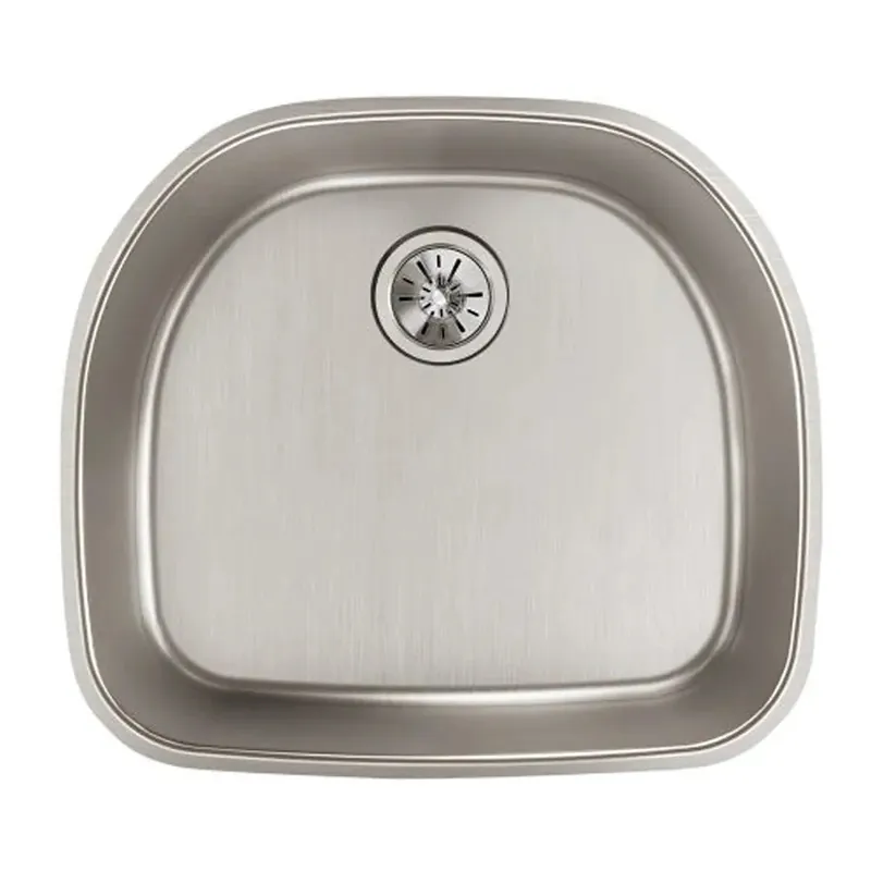 Elkay ELUHH2118TPD Lustertone Iconix 16G SS 23.6X21.3X9 Single Undermt Sink W Perfect Drain