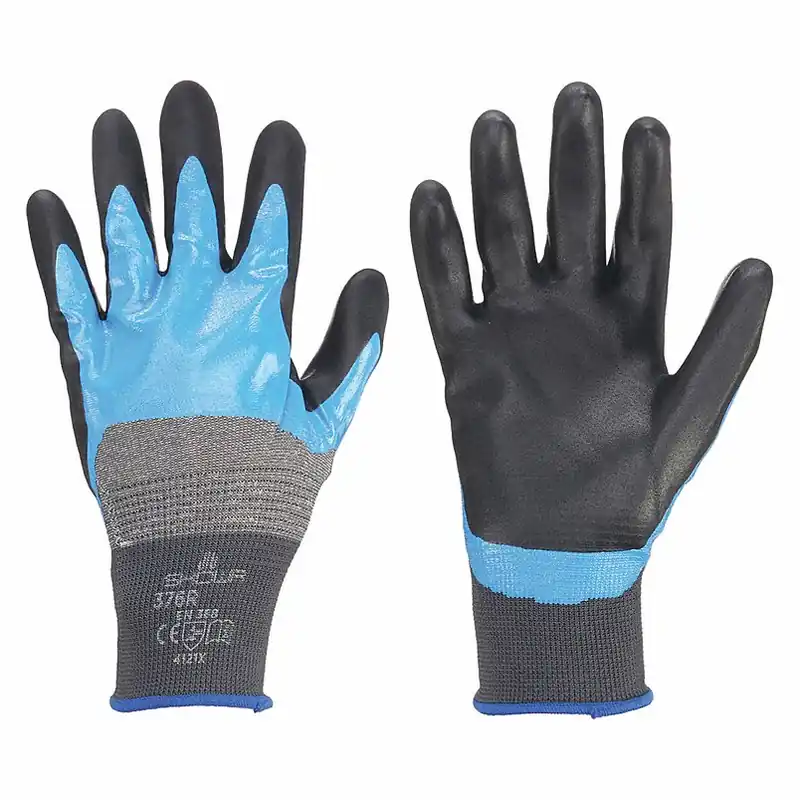 SHOWA 376XXL-10 3/4 Nitrile Coated Gloves Extra-Extra-Large
