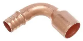 Viega 44325 PureFlow Crimp 90 Elbow 1/2 in