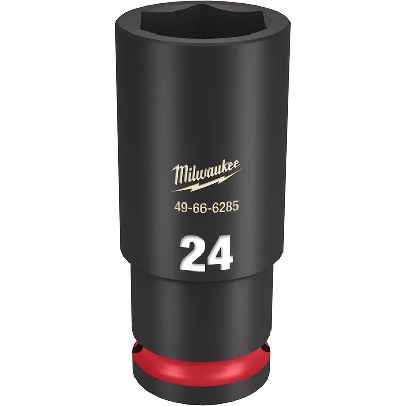 MILWAUKEE 49-66-6285 Shockwave Impact Duty 1/2 inches Drive 24MM Deep Socket