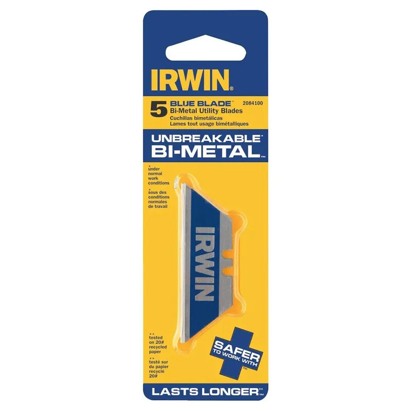 IRWIN 2084100 Blades Bi-Metal Blue Blade 5 per pack